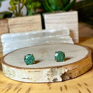 Kate Spade ♠️ Aqua Glittery Earrings 🩵✨